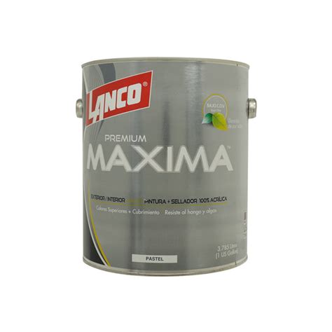 Lanco Pintura Base Maxima Premium Pastel Galon — Rodelag Panamá