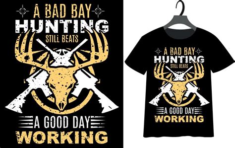 Best Deer Hunting T Shirt Design For Father S Day 13566040 Vector Art