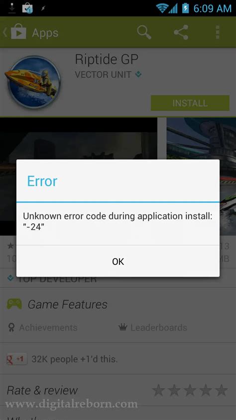 Fix Unknown Error Code During Application Install Play Store Error