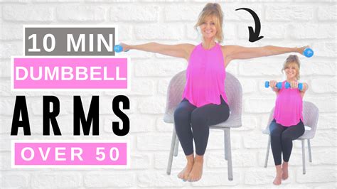 10 Minute Seated Toned Arm Workout With Weights For Women Over 50