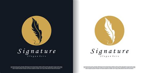 Signature logo design with creative concept style premium vector ...