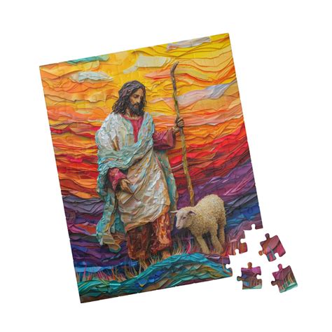 Puzzle, Jesus Christ Jigsaw Puzzle, Jesus and the Lamb Puzzle ...