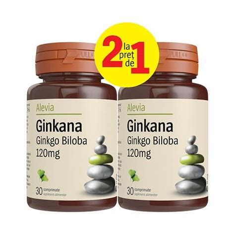 Ginkana Ginkgo Biloba Mg Comprimate Alevia Pachet