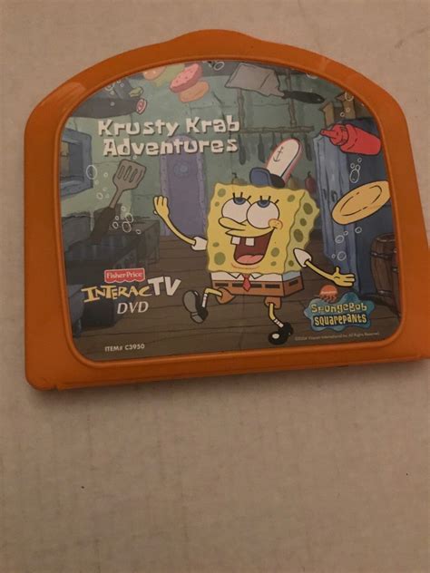 Fisher Price Interactv Dvd Spongebob Squarepants Krusty Krab Ebay