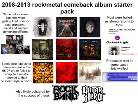 2008 2013 Rockmetal Comeback Album Starter Pack Rstarterpacks