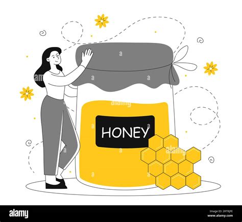 Honey Woman Comb Stock Vector Images Alamy