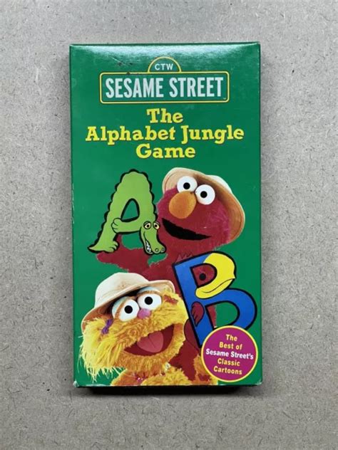 SESAME STREET The Alphabet Jungle Game VHS 1998 EUR 9 25 PicClick FR