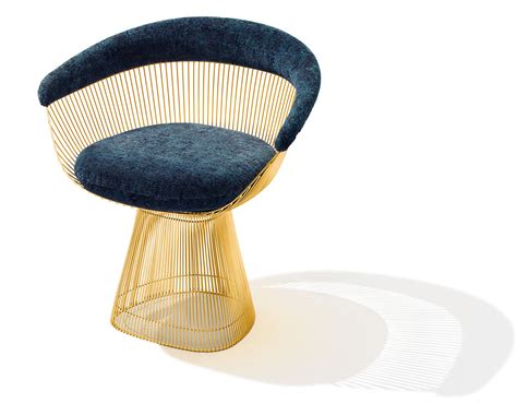 Warren Platner Gold Plated Arm Chair For Knoll Hive