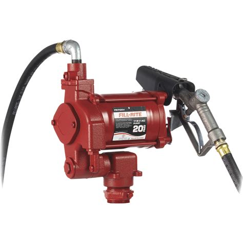 Fill Rite Ac Heavy Duty Fuel Transfer Pump 115 Volt 20 Gpm Model Fr700vnt Northern Tool