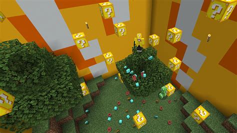 Lucky Blocks Giant Skyblock By Pickaxe Studios Minecraft Marketplace