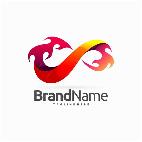 Premium Vector Infinity Fire Logo With Fire And Infinity Sign