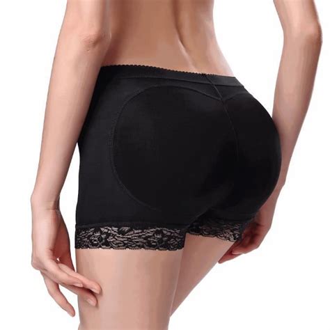 Culotte Gainante En Dentelle Push Up Pour Femme Noir Effet Ventre