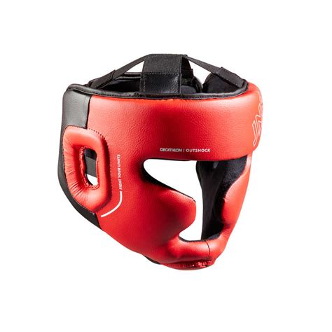 Capacete Integral De Boxe 500 CrianÇa Vermelho Outshock À Venda Na