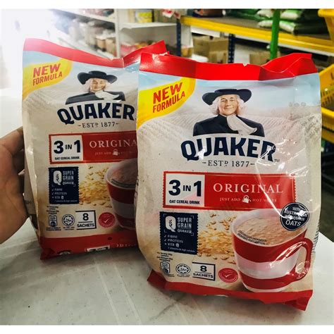 Quaker In Oat Cereal Drink Original Sachet G G Shopee