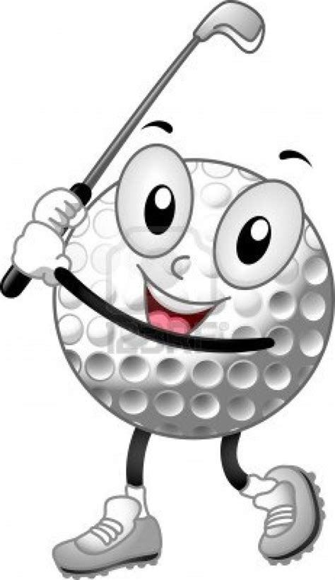 Golf Ball Cartoon Fun And Whimsical Clipart For Golf Lovers