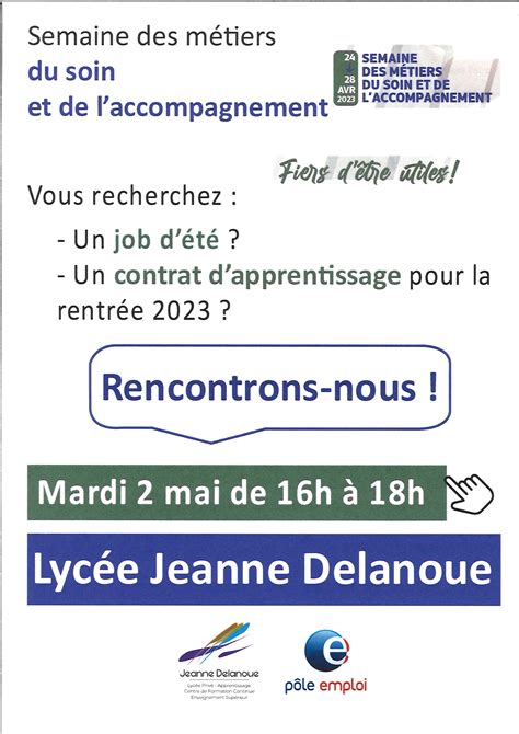 Job dating pour les métiers du soin et de l accompagnement le 2 mai 2023