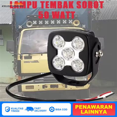 Lampu Tembak 5 Mata Spot Sebar Light 50watt Lamp Kerja Lamp Sorot