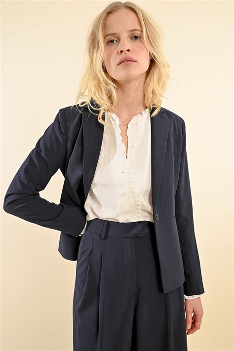 Blazer De Manga Larga Con Cuello Y Solapa Molly Bracken E Shop