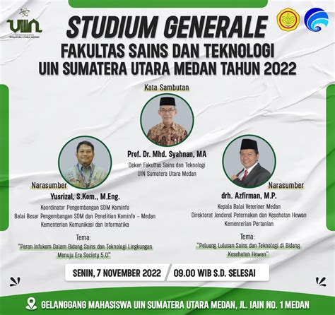 Studium Generale Fakultas Sains Dan Teknologi Tahun 2022 Program