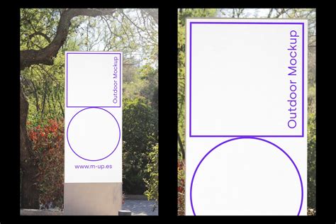 Barcelona Park Signage Mockup | Product Mockups ~ Creative Market