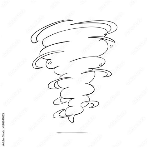 Vector Sketch Illustration Of An Object Of Nature Outline Hand Drawing