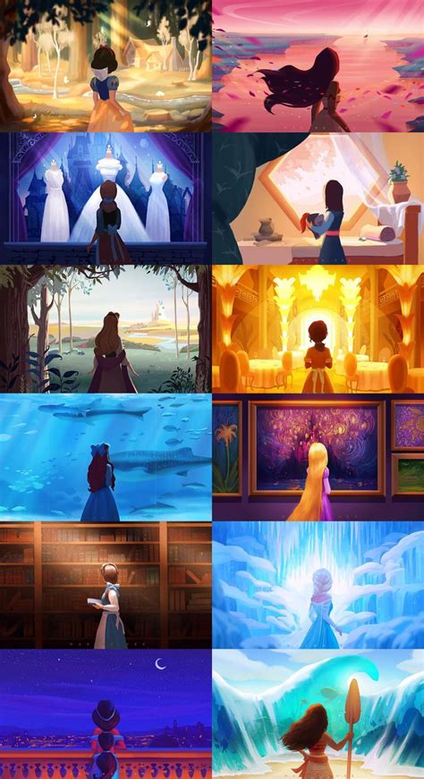 Maxine Vee Disney Princess Art Disney Princess Paintings Disney Princess Artwork Disney