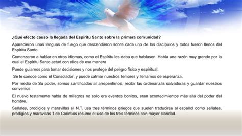 Ppt El Espiritu Santo En La Iglesia Del Siglo I Pptx