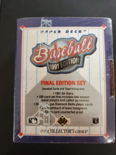 1991 UPPER DECK BASEBALL FINAL EDITION SET FACTORY SEALED Pedro Jim