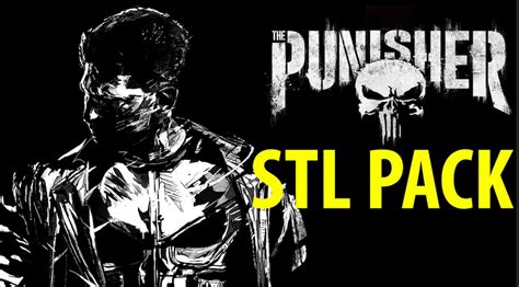 The Punisher Stl Pack For D Printers Etsy