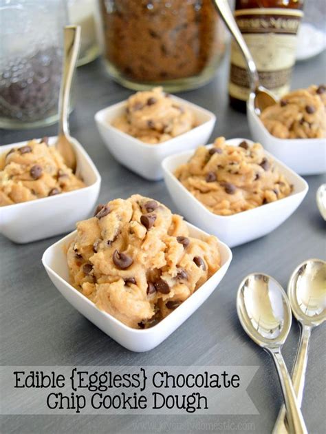 Joyously Domestic Edible Eggless Chocolate Chip Cookie Dough