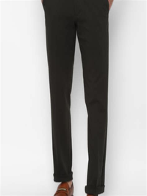 Buy Allen Solly Men Black Solid Slim Fit Trousers Trousers For Men 16165766 Myntra