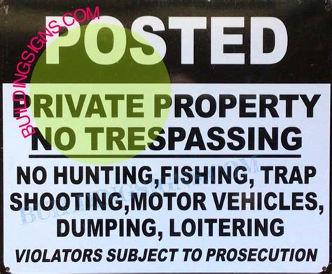 No Trespassing No Hunting Sign Hpd Signs The Official Store