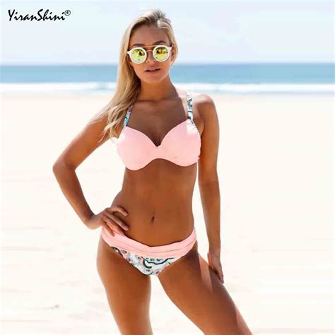 Yiranshini Summer Sexy Bikini Women Beachwear Bathing Swimsuit Two