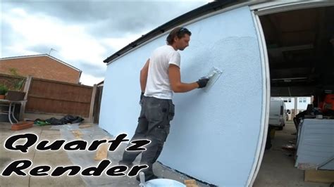 Silicone Render Application On To A Brick Wall Youtube