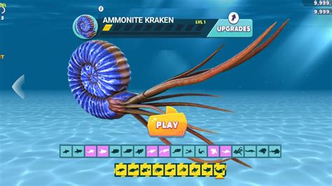 Hungry Shark Evotulion New Ammonite Kreken Coming Soon By Fan Made