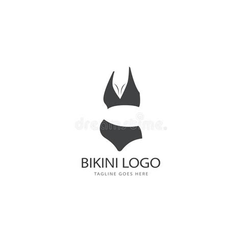 Bikini Logo Vector Template Swimsuit Logo Design Vector Stock Vector