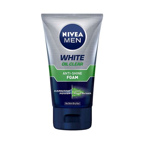 Jual Skin Care Nivea Men White Oil Clear Anti Shine Foam Sociolla