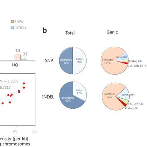 Genome Wide Distribution Of Snps And Indels Of Krice Core A Snp