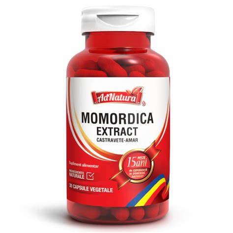 Momordica Etract Castravete Amar 30 Capsule AdNatura Farmacia Tei