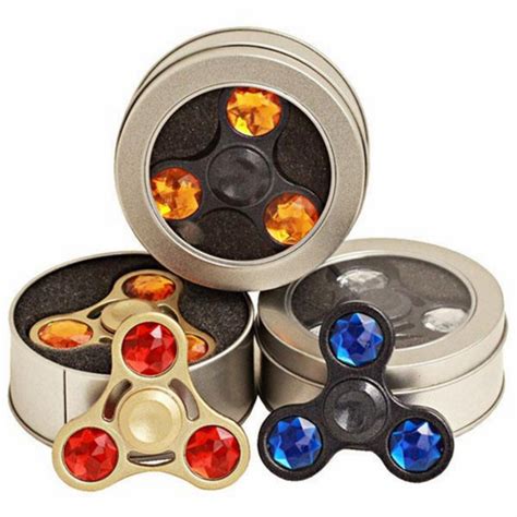 Jual Fidget Spinner Diamond Besi Gold Red Hand Spinner Fidget Toys