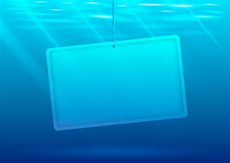 Premium Vector Underwater Background With Banner