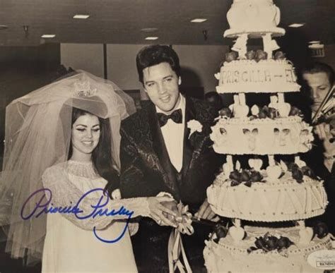 Priscilla Presley Signed X Photo Elvis Presley Jsa Coa King