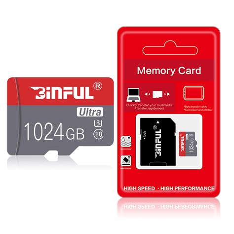 1TB Micro SD Card Memory Card Memory Card Class 10 High Speed Flash Card With Adapter For ...