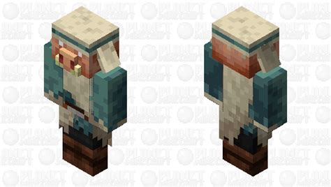 Piglin In Snow Villager Clothing Minecraft Mob Skin