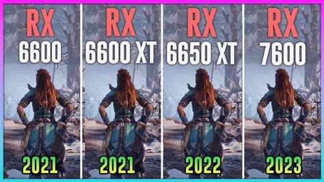 RX 6600 Vs RX 6600 XT Vs RX 6650 XT Vs RX 7600 Test In 12 Games YouTube