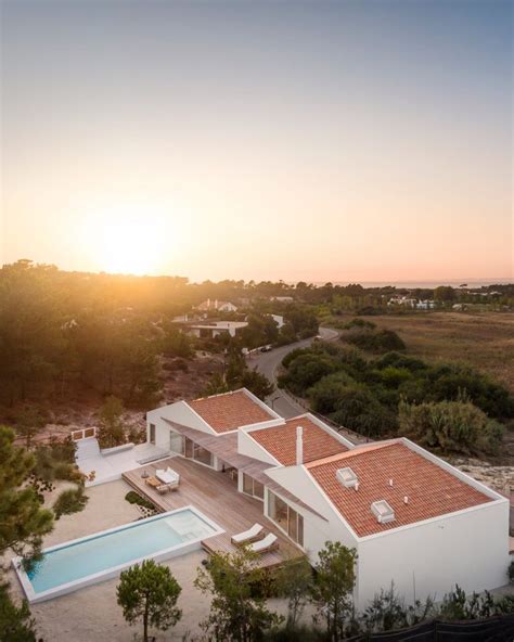 Falc O De Campos Designs Zigzagging Vacation Villa Pura Comporta On