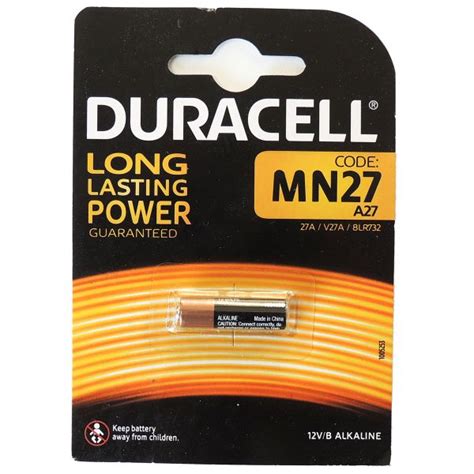 Duracell 12v Batterie Mn 27 A27 27a V27a 8lr732 Kabikade