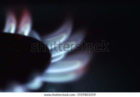 Natural Gas Burning Blue Flames On Stock Photo Shutterstock