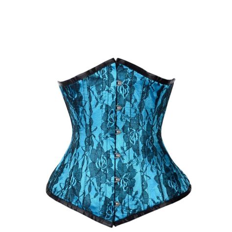 Turquoise Steel Underbust Corset Underbust Corset Underbust Corset