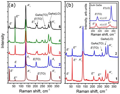 A Raman Spectrum Of The Bulk ε Gase Layer Curve 1 Raman Spectra